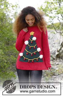 Free patterns - Vánoční pulovry a propínací svetry / DROPS 183-8