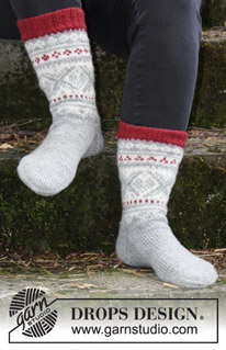 Free patterns - Chaussettes / DROPS 185-8