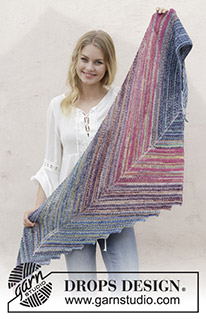 Free patterns - Store sjal / DROPS 186-4