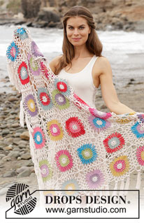 Free patterns - Fun with Crochet Squares / DROPS 190-12