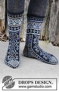Free patterns - Női zoknik és lábbelik / DROPS 193-11