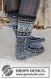 Free patterns - Női zoknik és lábbelik / DROPS 193-11