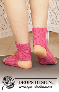 Free patterns - Dámské ponožky a papučky / DROPS 193-21