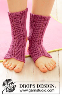 Free patterns - Női zoknik és lábbelik / DROPS 193-24
