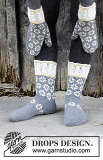 Free patterns - Dámské ponožky a papučky / DROPS 193-7