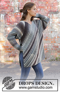 Free patterns - Striped Jumpers / DROPS 195-26