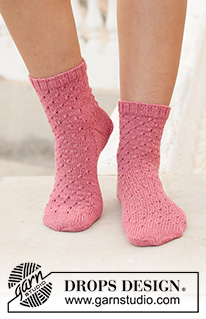 Free patterns - Dámské ponožky a papučky / DROPS 198-10