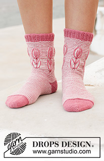 Free patterns - Socken & Hausschuhe für Damen / DROPS 198-15