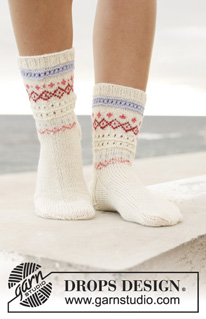 Free patterns - Norské ponožky / DROPS 198-17