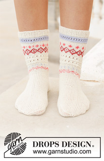 Free patterns - Női zoknik és lábbelik / DROPS 198-17