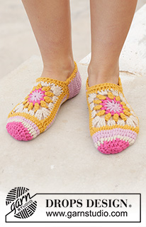 Free patterns - Chaussons / DROPS 198-19