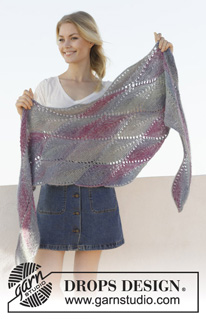Free patterns - Store sjal / DROPS 201-24