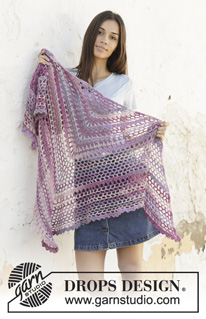 Free patterns - Store sjal / DROPS 201-41