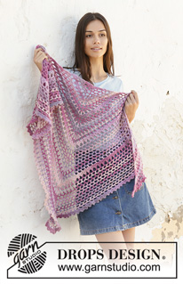 Free patterns - Store sjal / DROPS 201-41