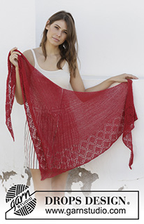 Free patterns - Store sjal / DROPS 202-20