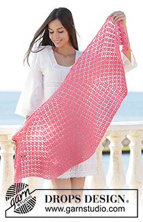 Free patterns - Store sjal / DROPS 202-37
