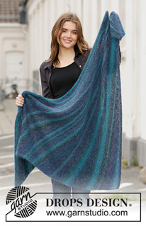 Free patterns - Store sjal / DROPS 203-15