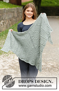 Free patterns - Store sjal / DROPS 203-18