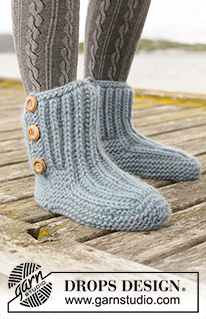 Free patterns - Chaussons / DROPS 203-27