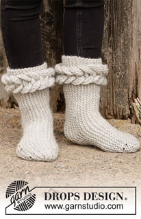 Free patterns - Chaussons / DROPS 203-35