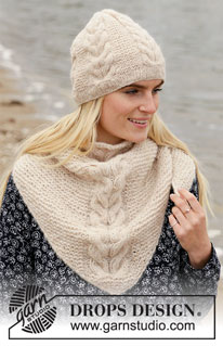 Free patterns - Store sjal / DROPS 204-49