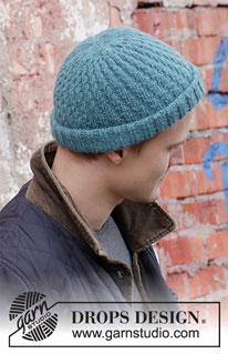 Free patterns - Men's Hats & Headbands / DROPS 208-14