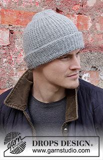 Free patterns - Men's Hats & Headbands / DROPS 208-18