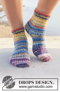 Free patterns - Dámské ponožky a papučky / DROPS 209-19