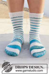 Free patterns - Dámské ponožky a papučky / DROPS 209-24