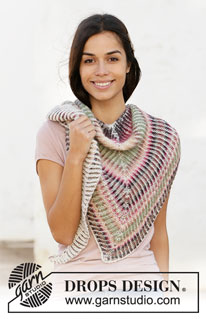 Free patterns - Store sjal / DROPS 211-20