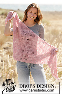 Free patterns - Store sjal / DROPS 212-37