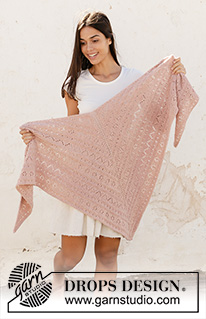 Free patterns - Store sjal / DROPS 212-42