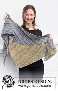 Free patterns - Store sjal / DROPS 214-42