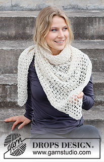 Free patterns - Store sjal / DROPS 214-51