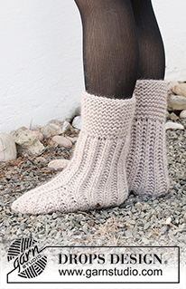 Free patterns - Chaussons / DROPS 214-61