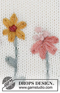 Free patterns - Dekorativní květiny / DROPS 222-48