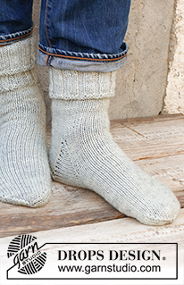 Free patterns - Chaussettes & Chaussons Homme / DROPS 224-30