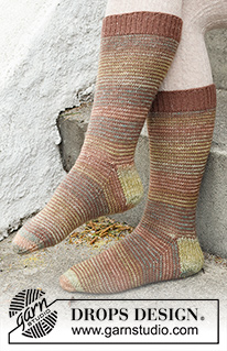 Free patterns - Dámské ponožky a papučky / DROPS 227-61