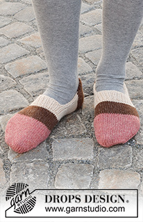Free patterns - Dámské ponožky a papučky / DROPS 227-65