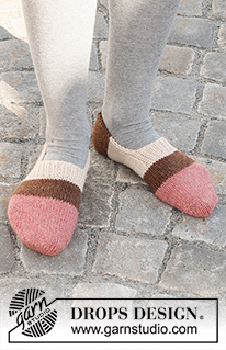 Free patterns - Dámské ponožky a papučky / DROPS 227-65