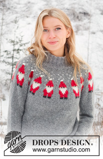 Free patterns - Vánoční pulovry a propínací svetry / DROPS 228-48
