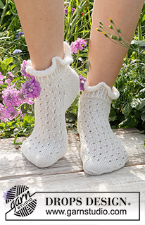 Free patterns - Dámské ponožky a papučky / DROPS 229-19