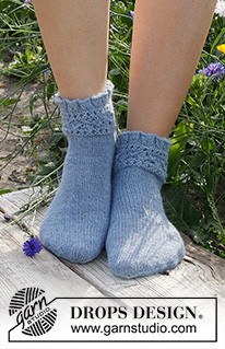 Free patterns - Dámské ponožky a papučky / DROPS 229-20