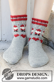 Free patterns - Dámské ponožky a papučky / DROPS 234-65