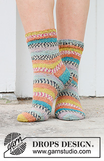 Free patterns - Dámské ponožky a papučky / DROPS 234-69