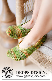 Free patterns - Summer Slippers / DROPS 238-24
