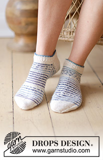 Free patterns - Dámské ponožky a papučky / DROPS 238-28