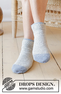 Free patterns - Dámské ponožky a papučky / DROPS 238-36