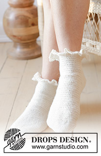 Free patterns - Dámské ponožky a papučky / DROPS 238-37