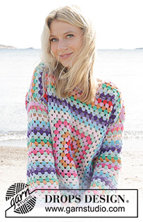Free patterns - Fun with Crochet Squares / DROPS 240-18